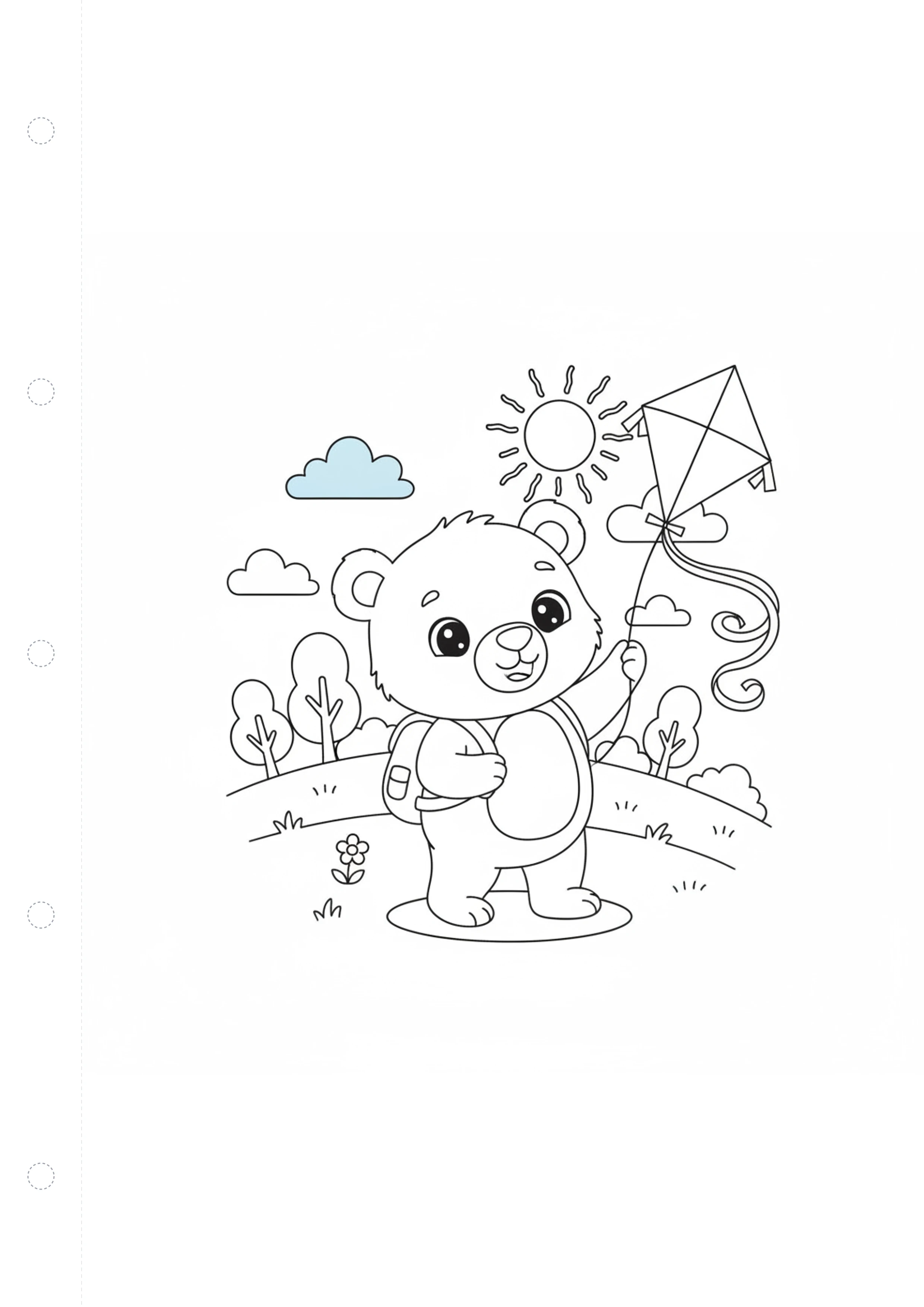 곰 (바깥놀이) 원본 도안