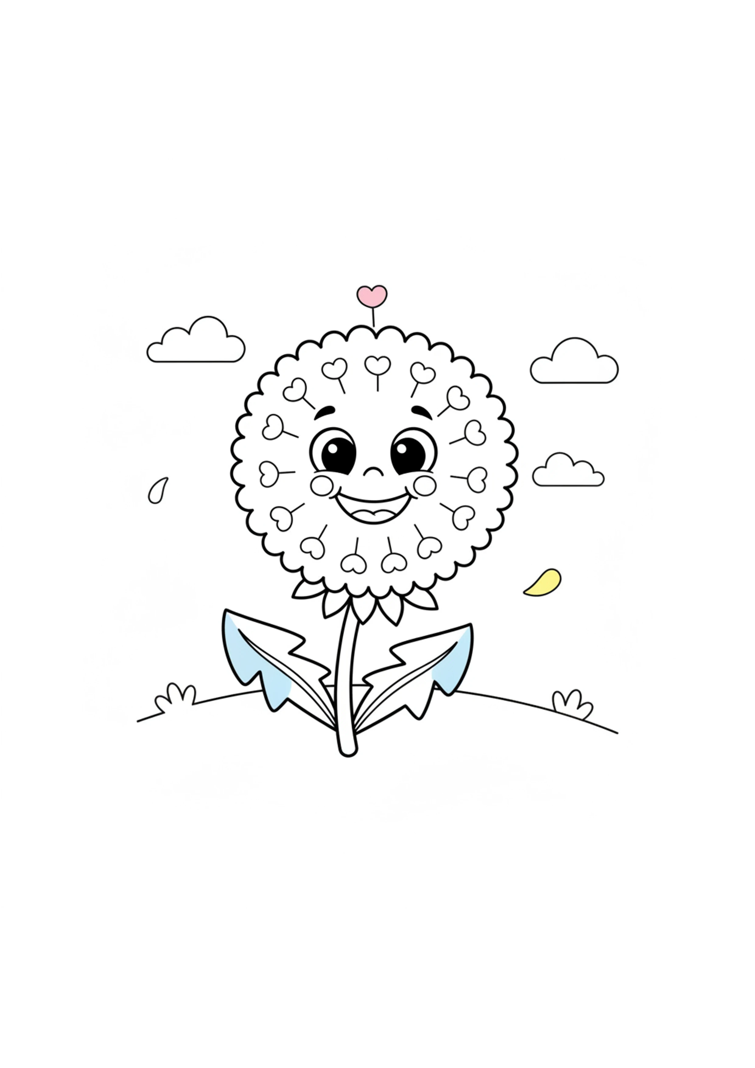 민들레 원본 도안