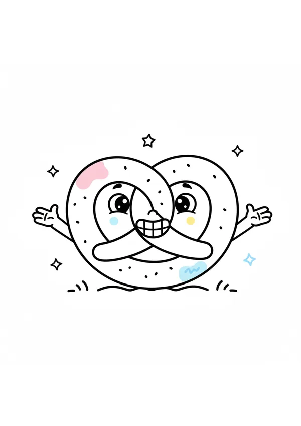 프레첼 색칠공부 도안