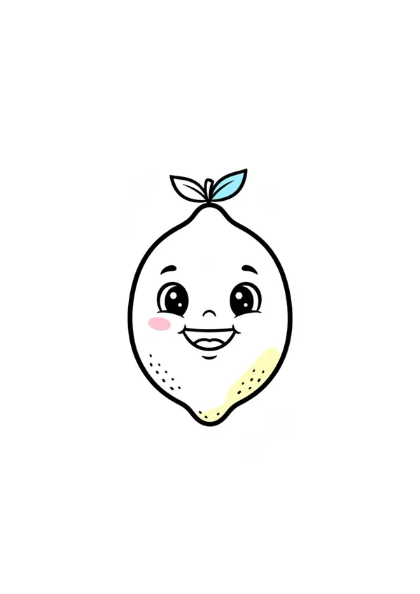 레몬 색칠공부 도안
