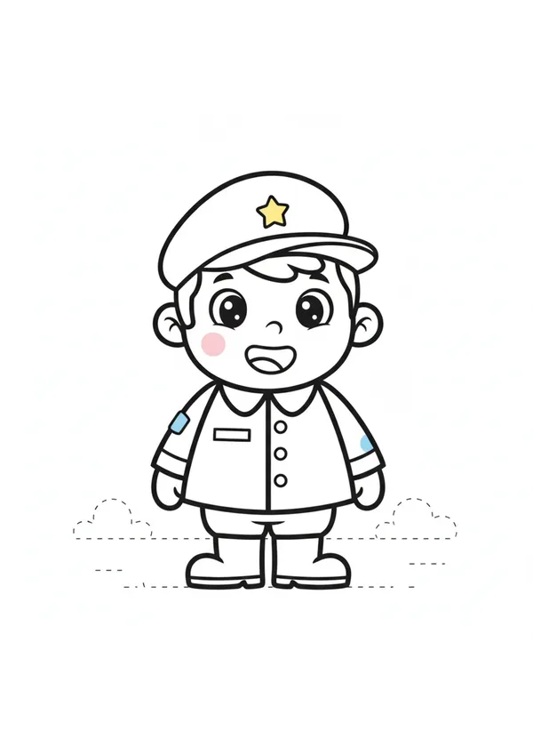 군인 색칠공부 도안