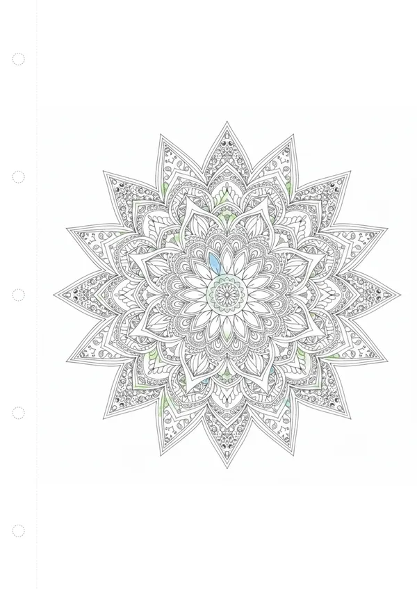 만다라·패턴 색칠 도안