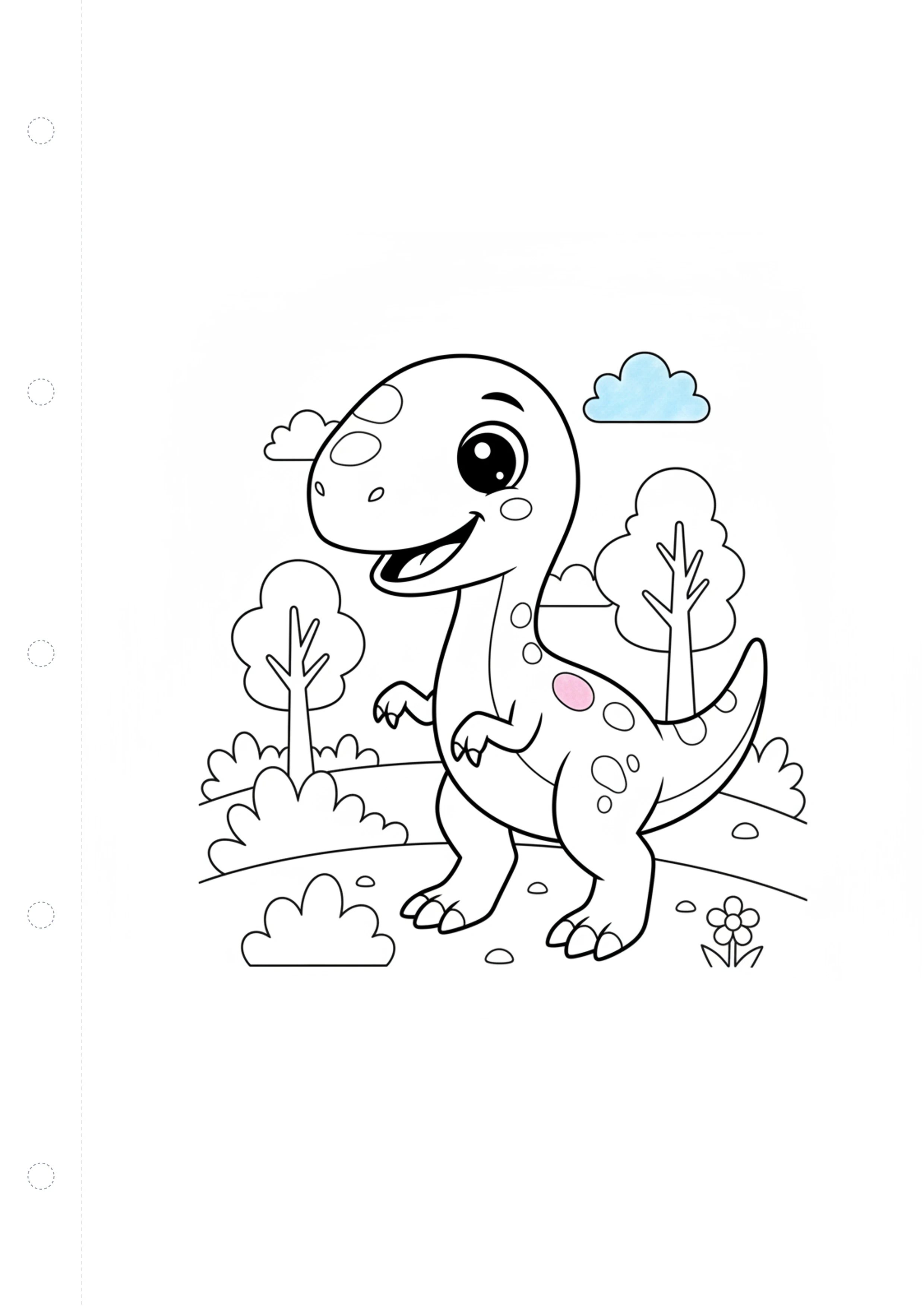 벨로시랩터 (바깥놀이) 원본 도안