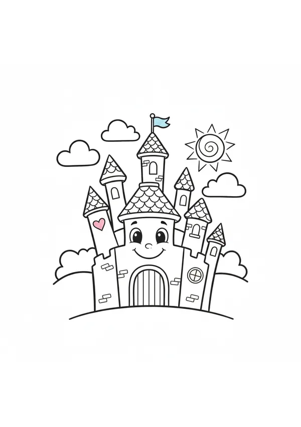 성 (방긋) 색칠공부 도안