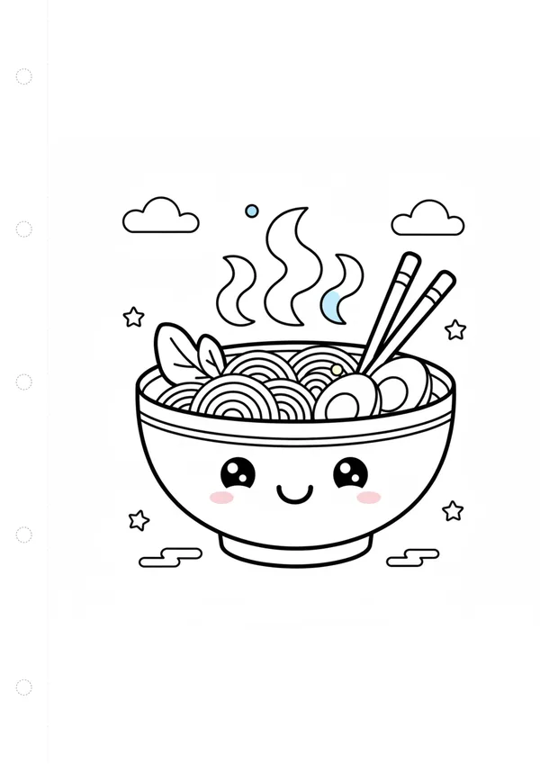 국수 (방긋) 색칠공부 도안