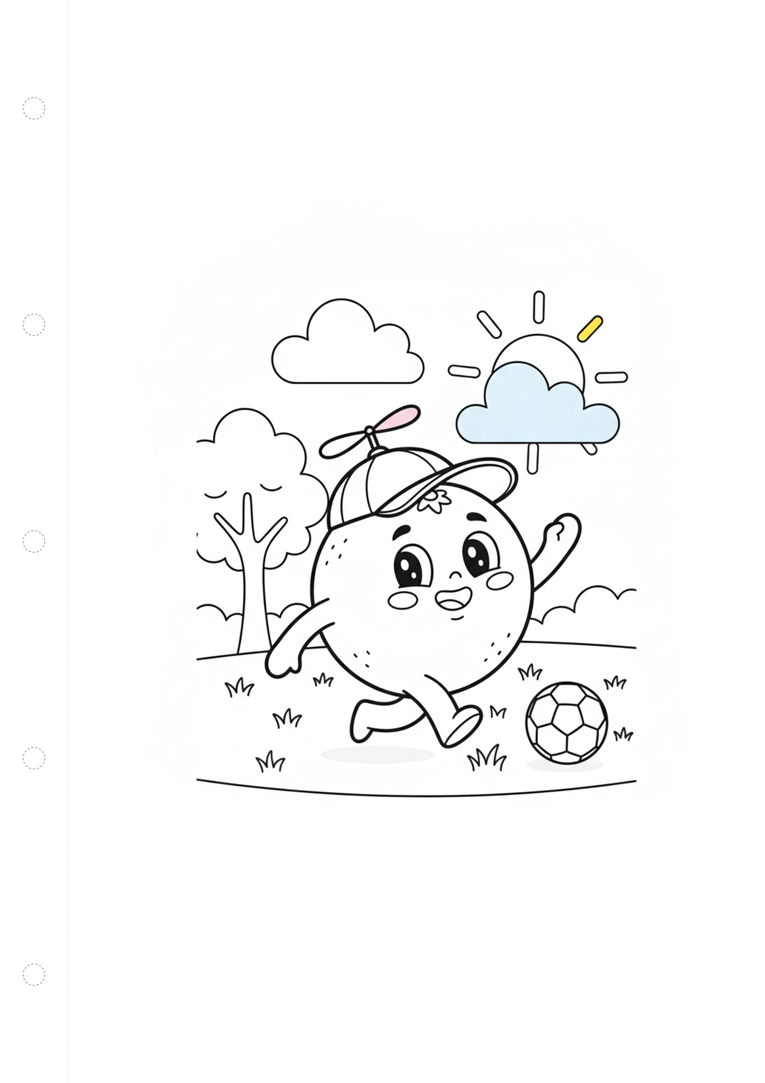 오렌지 (바깥놀이) 원본 도안