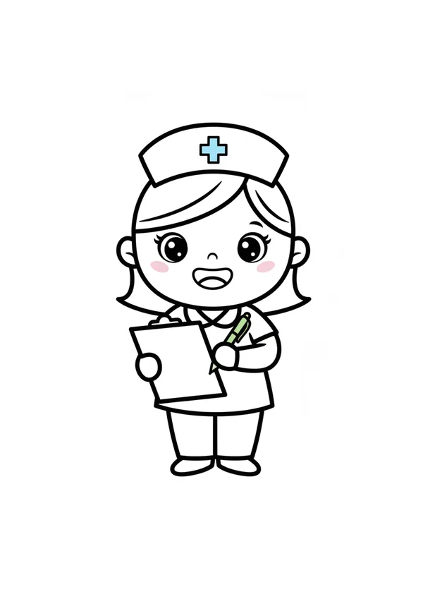 간호사 색칠공부 도안