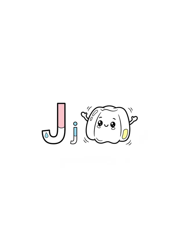 알파벳 J 색칠공부 도안