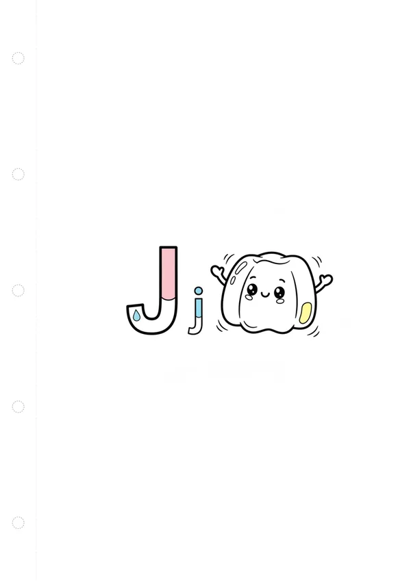 알파벳 J 색칠공부 도안