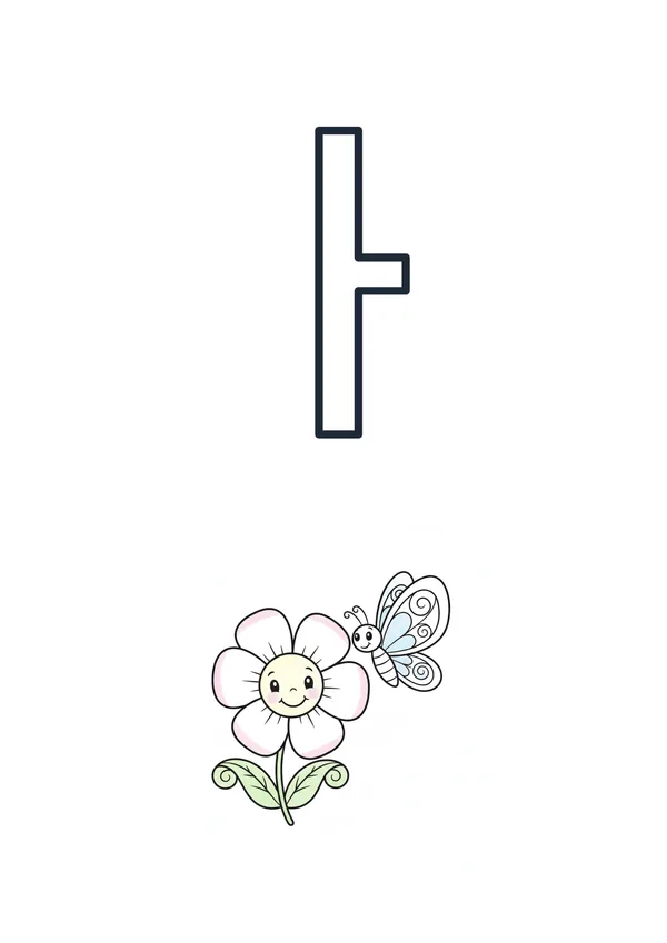 한글 모음 ㅏ 색칠공부 도안