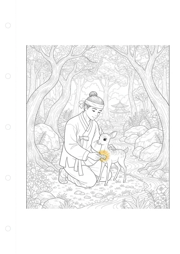 선녀와 나무꾼 이야기 컬러링북