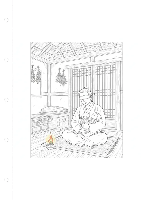 심청전 이야기 컬러링북