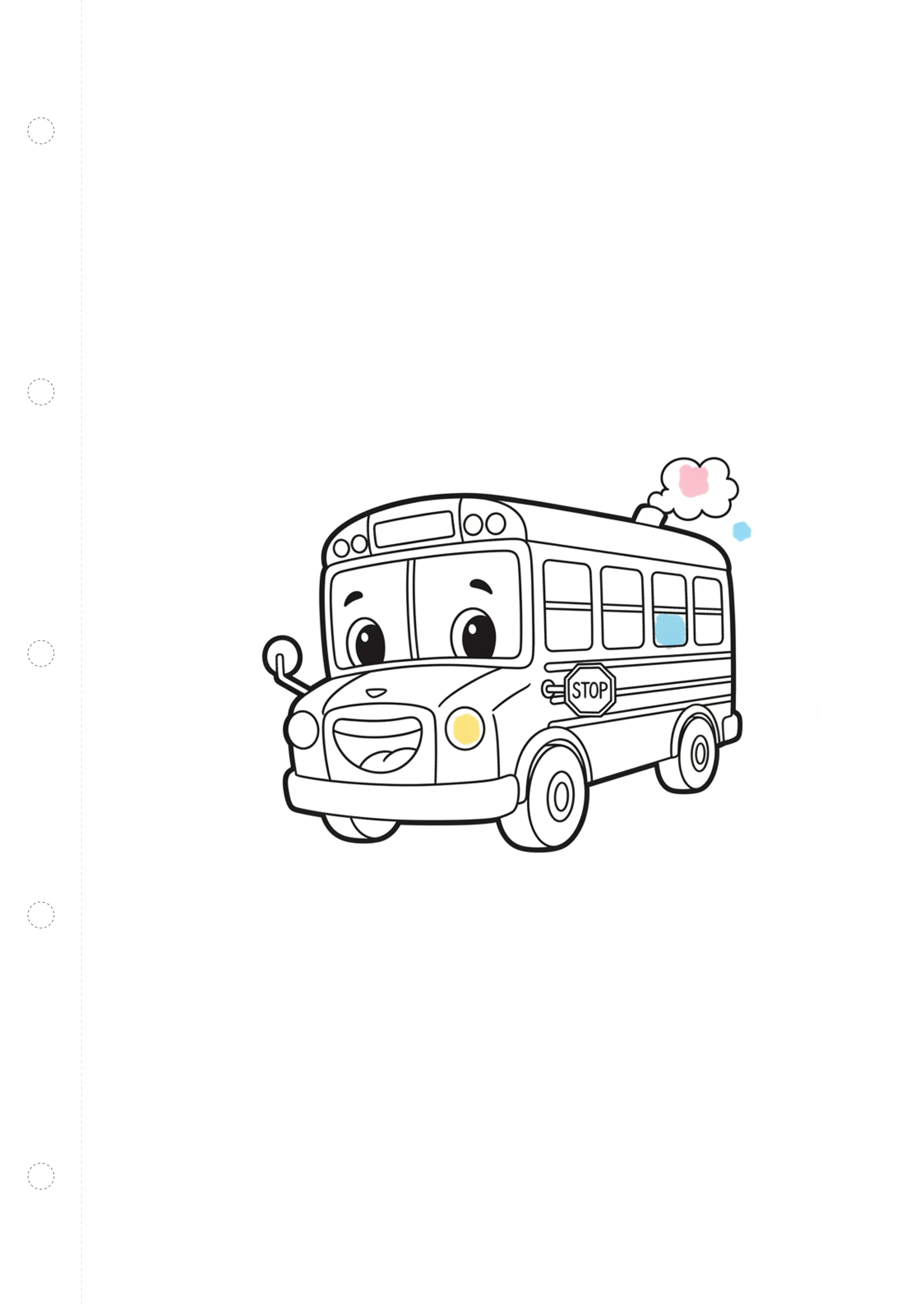 버스 (방긋) 원본 도안