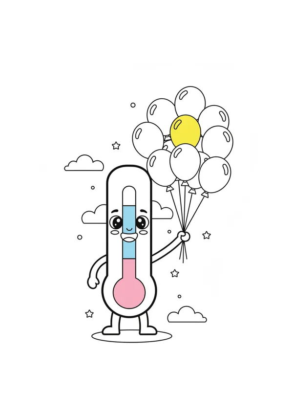 날씨 색칠 도안